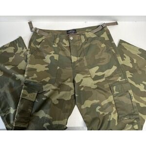 Sanctuary Reissue Cargo Pants Size‎ L 35x31 Camouflage Green Grunge Baggy